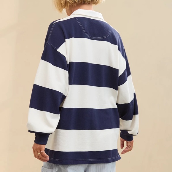 COPY - Aerie Prep Rally Rugby Sweatshirt - Picture 3 of 3